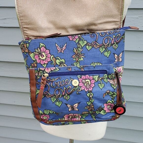 Sakroots Artist Circle Lagoon‎ True Love Floral Butterfly Convertible Backpack main image 6